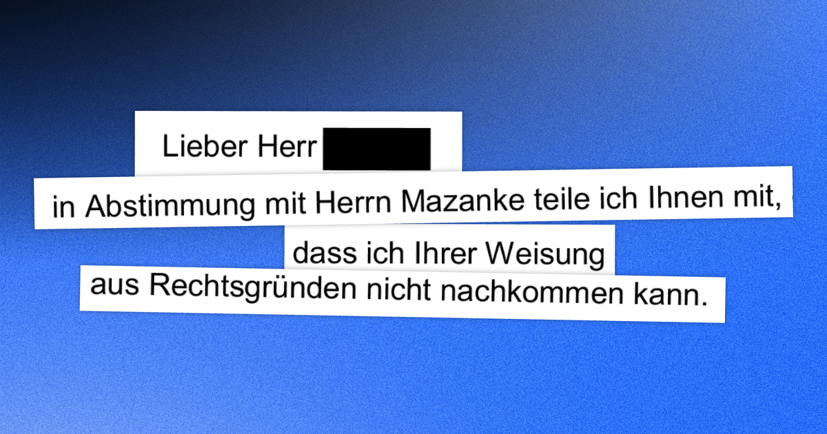 Wenn eine Beamtin Nein sagt