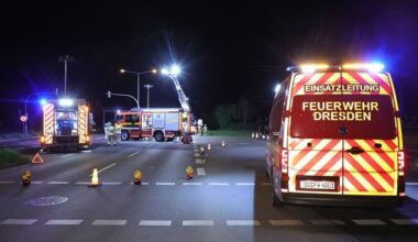 FW Dresden: Schwerer Verkehrsunfall mit mehreren Verletzten