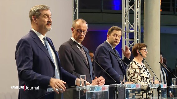 Die neuen Vertreter in der Koalition. © Screenshot 