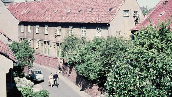 Historisches Bild der Steenkampssiedlung.  