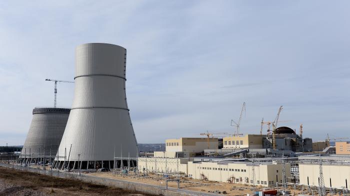 Ein Kernkraftwerk im Bau