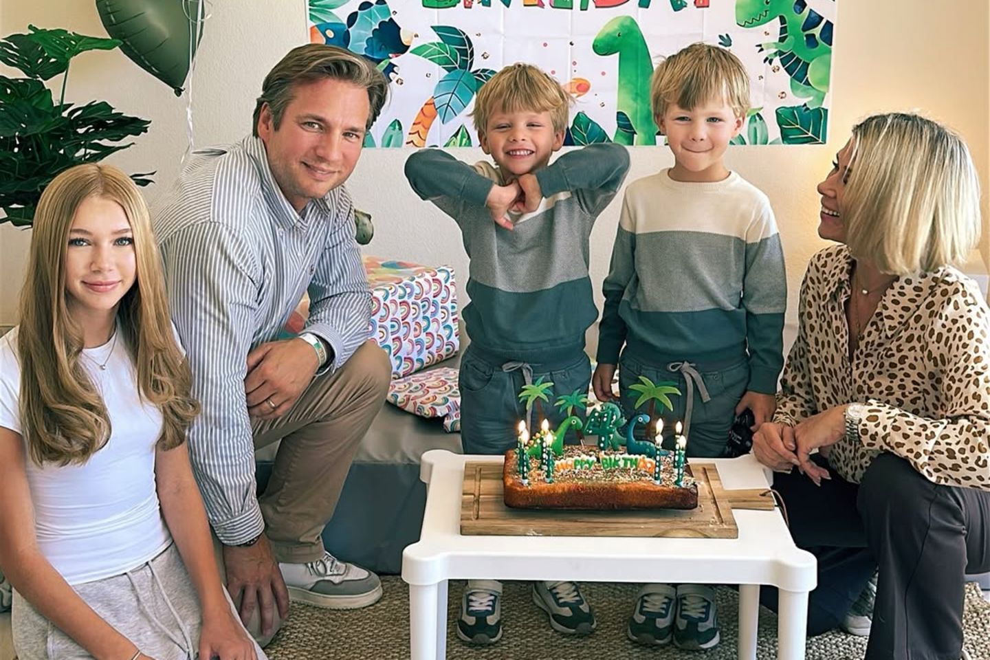 Tanja Szewczenko mit ihrer Familie