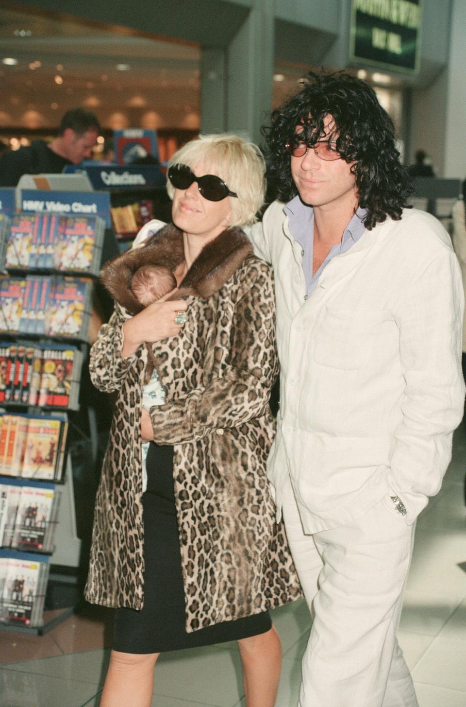 Tiger Lily Hutchence mit ihren Eltern Paula Yates und Michael Hutchence
