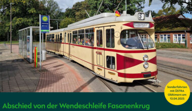 Sonderfahrten mit üstra-Oldtimern: Abschied von der Wendeschleife Fasanenkrug