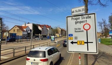 Stau in Leipzig - Prager Straße bis Jahresende gesperrt
