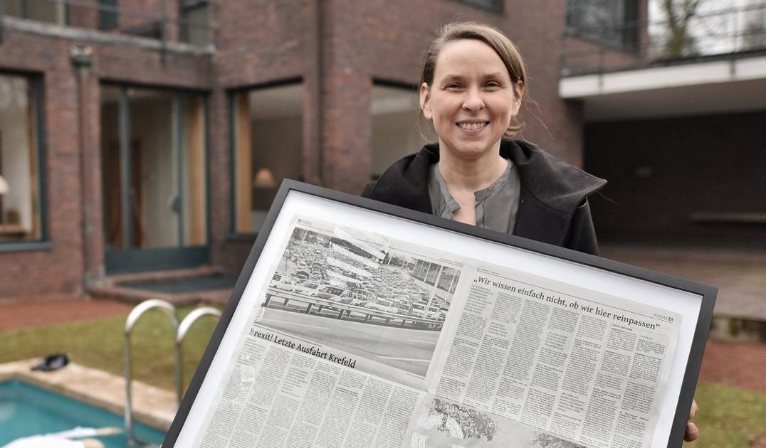 Die WZ als Kunstwerk auf der Art Düsseldorf