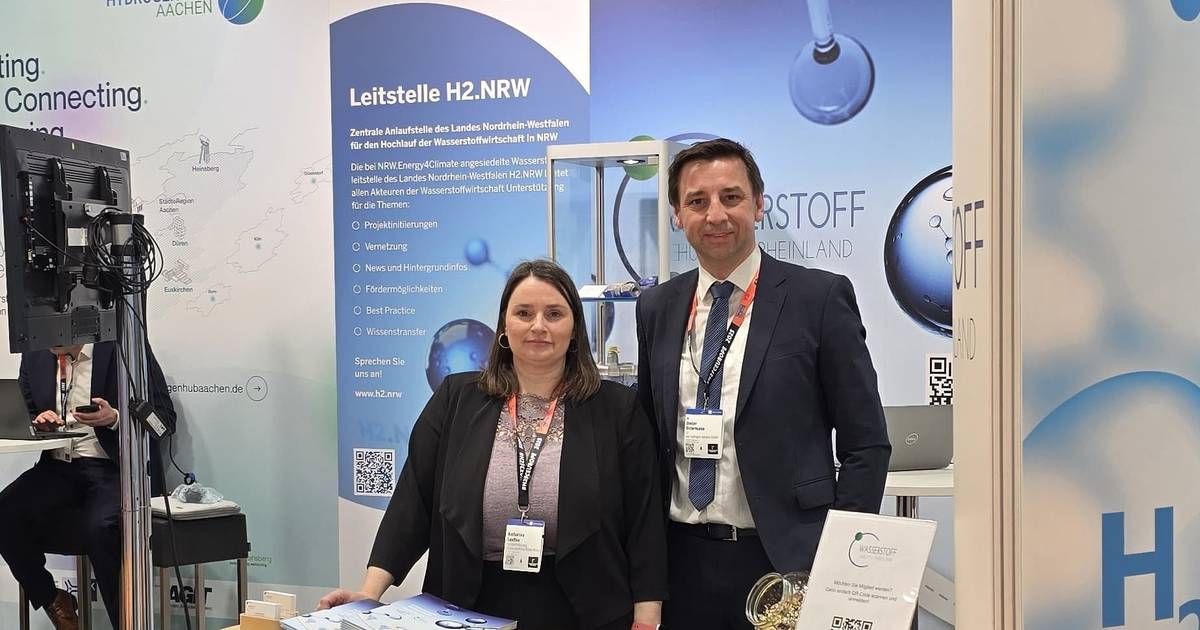 Auftritt des Wasserstoff Hub auf Hannover Messe