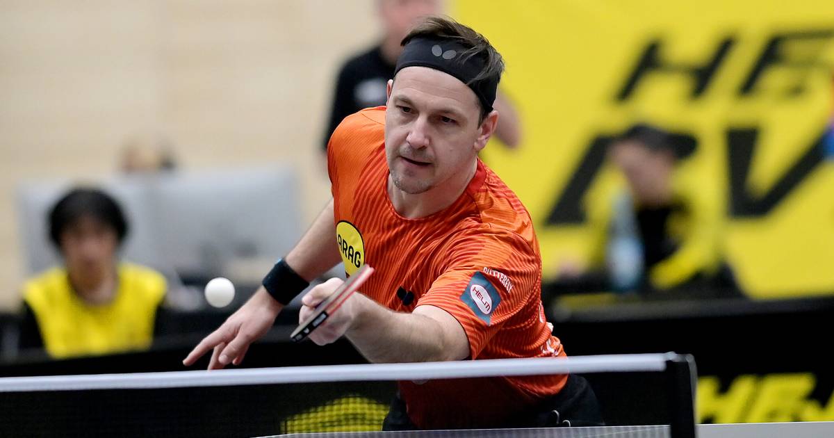 Timo Boll siegt beim Finaleinzug von Borussia Düsseldorf