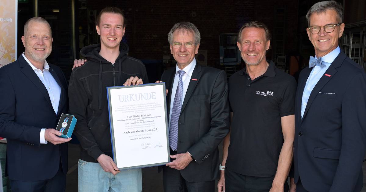 Handwerkskammer kürt Azubi des Monats bei Elektro Hofmann