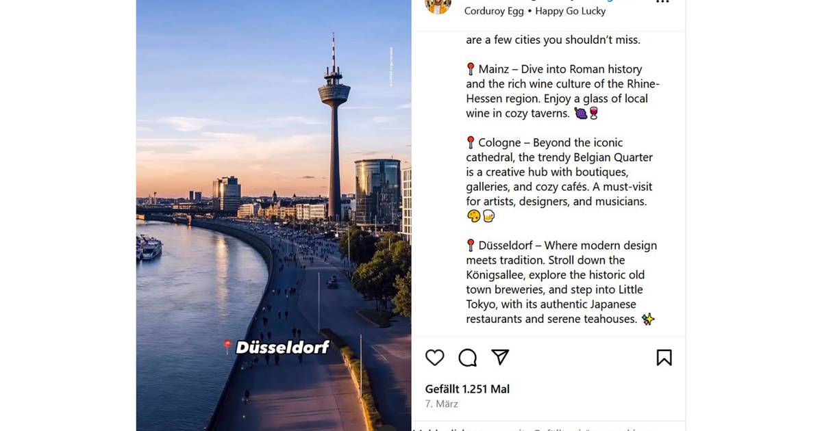 KI-generiertes Video über Düsseldorf – „hätten uns eine Einbindung gewünscht“