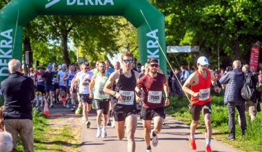 Viele Teilnehmer beim Apfelblütenlauf in Tönisvorst