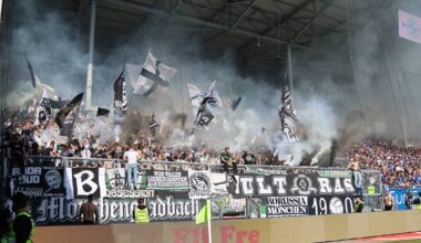 Gladbach-Fans mit Polizei-Ärger, Pyrotechnik und Choreo in Kiel