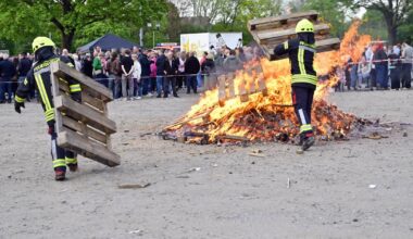 So war das erste Osterfeuer in Neuwerk