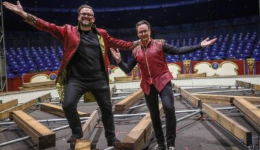 Aufbau für den Höhner-Zirkus in Rath läuft