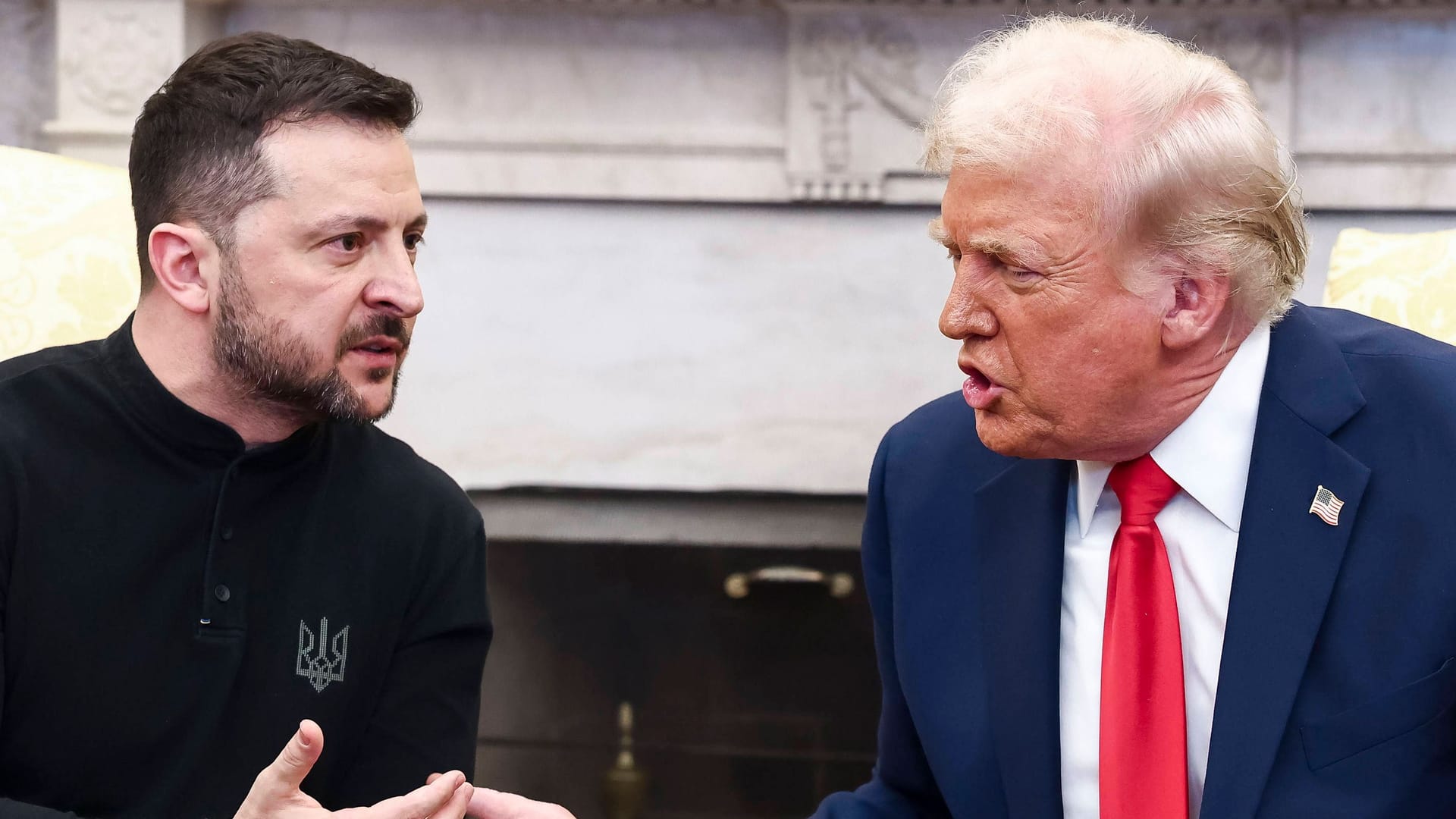 Wolodymyr Selenskyj (l) und Donald Trump: Der ukrainische Präsident ist nicht bereit, Gebiete an Russland abzutreten, wie es der US-Präsident plant.