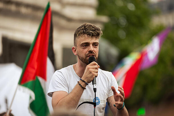 Paul Alauzy hat Olympia in Paris erlebt – auch die Schattenseiten. Er hat deshalb dagegen protestiert.