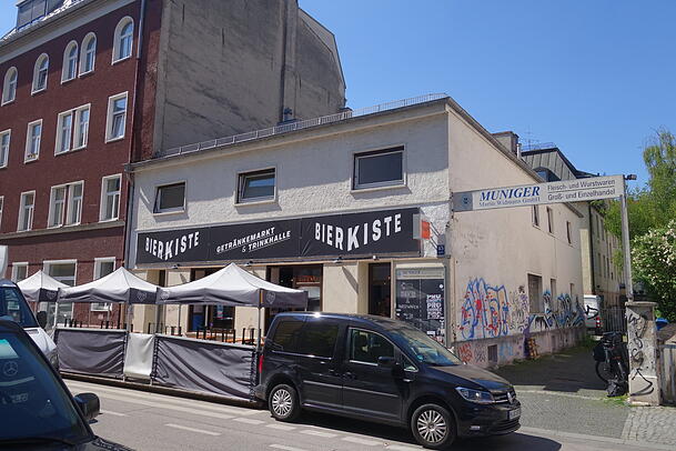 Das Haus an der Zenettistraße dürfte abgerissen werden, wenn die Bierkiste ausgezogen ist.