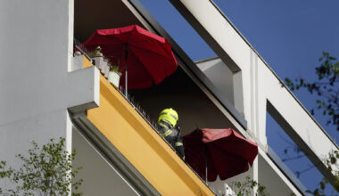 Balkonbrand in Chemnitzer Elfgeschosser: Feuerwehr verhindert Schlimmeres