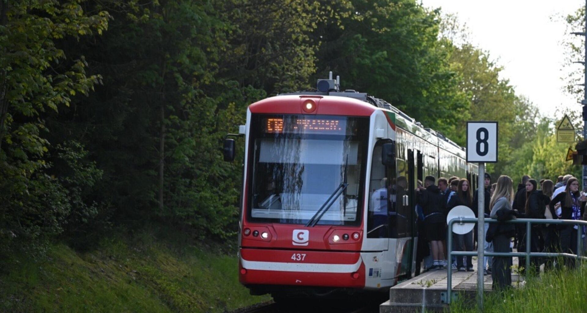 Polizeieinsatz in Citybahn zwischen Aue und Chemnitz