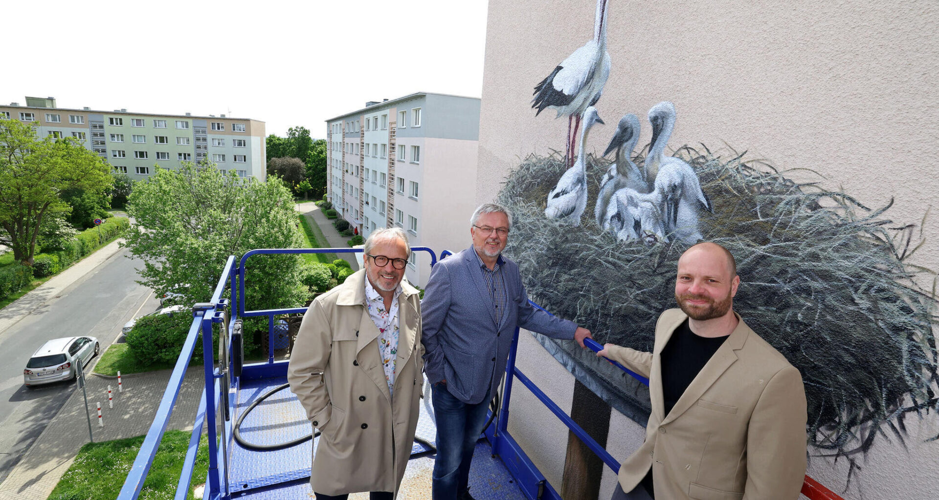 Wieso Graffitikünstler Tasso das Federvieh auf einer Giebelwand verewigt