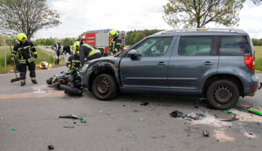 21-jähriger Motorradfahrer bei Unfall in Chemnitz schwer verletzt