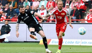 Werder verspielt Führung in Berlin – Gladbach mit Remis