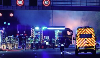 Lkw-Brand auf A17 sorgt für stundenlange Sperrung