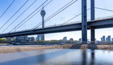 Rheinkniebrücke in Düsseldorf wird wegen Kontrollmessungen gesperrt