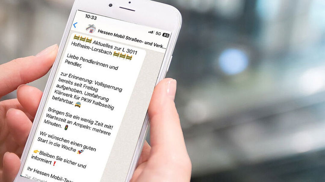 Hessen Mobil schickt Baustellen-Infos aufs Smartphone