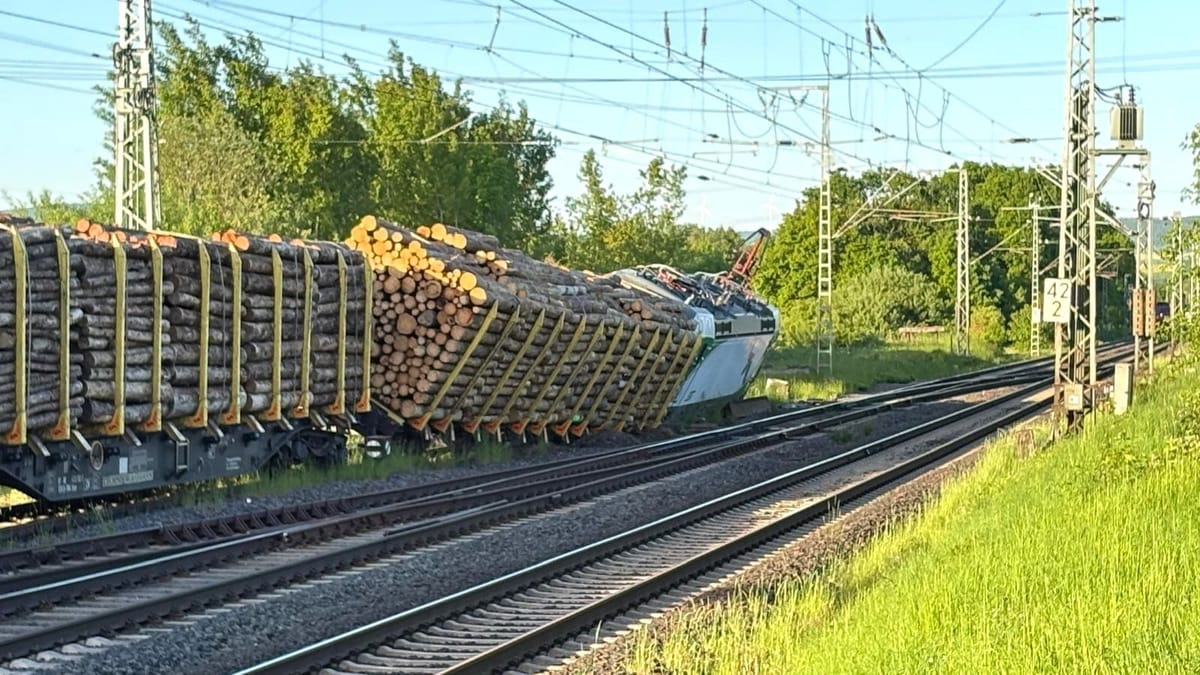 Zug bei Borken entgleist – Strecke nach Frankfurt dicht