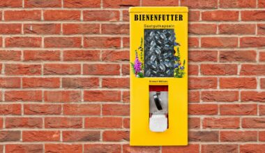 Kaugummiautomat bietet Futter für Wildbienen in Essen an
