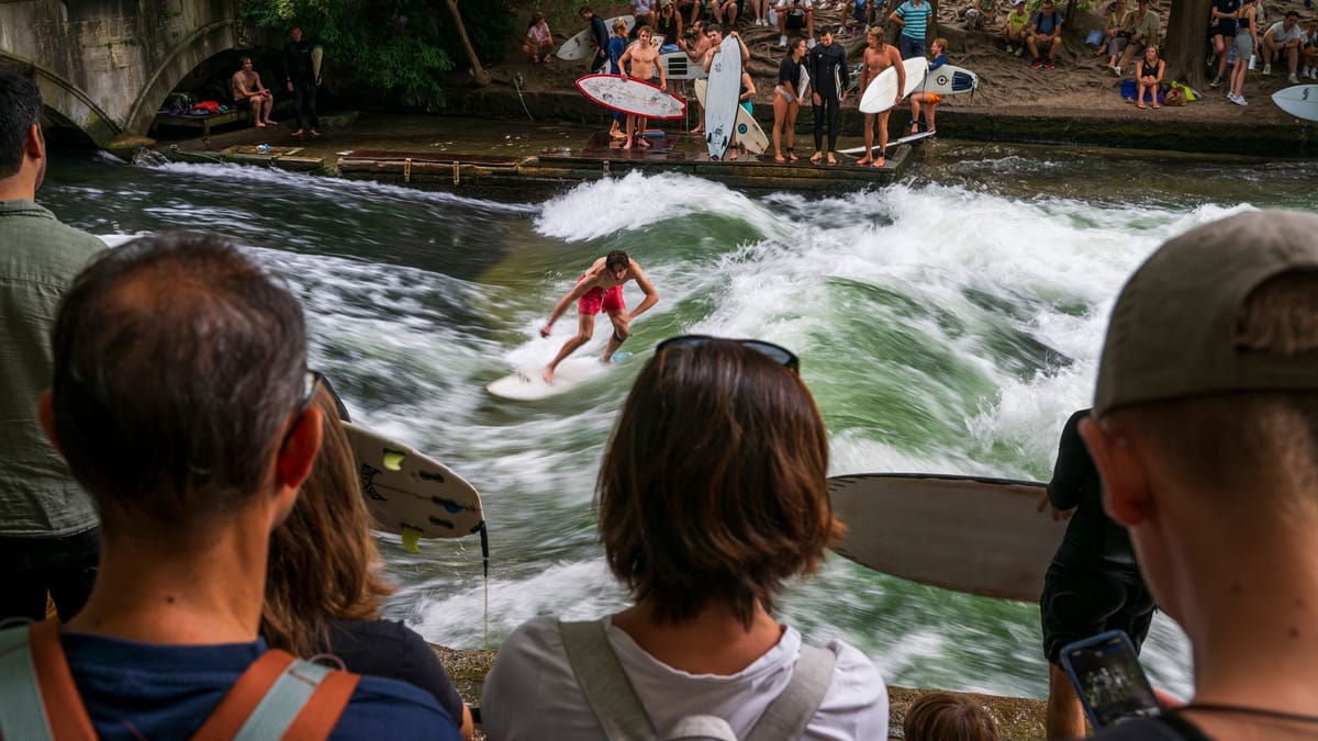 Markus Söder befürwortet Surf-Welle in München