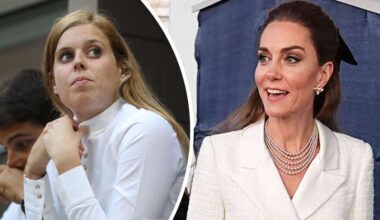 Wem steht’s besser? Prinzessin Kate und Prinzessin Beatrice tragen das gleiche Kleid