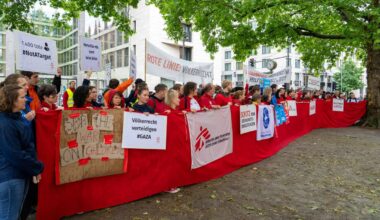 Demonstration für mehr Hilfsgüter für Gaza