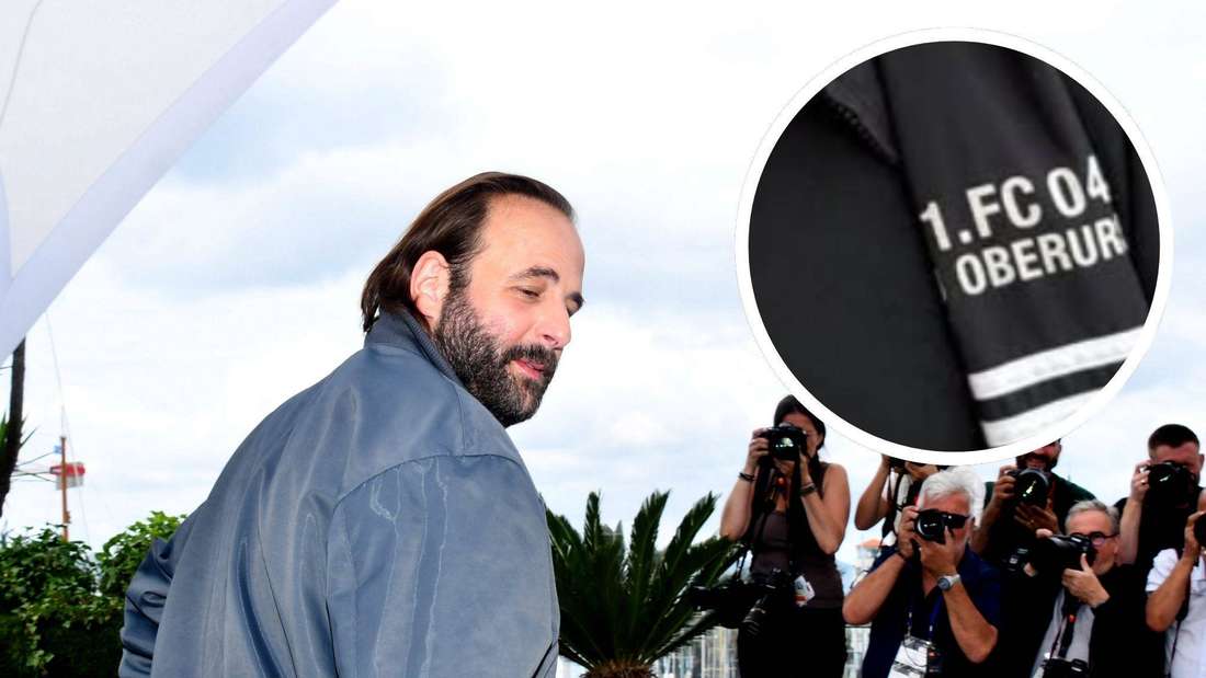 Der französische Schauspieler Vincent Macaigne überrascht bei den Filmfestspielen in Cannes mit einem besonderen Outift.