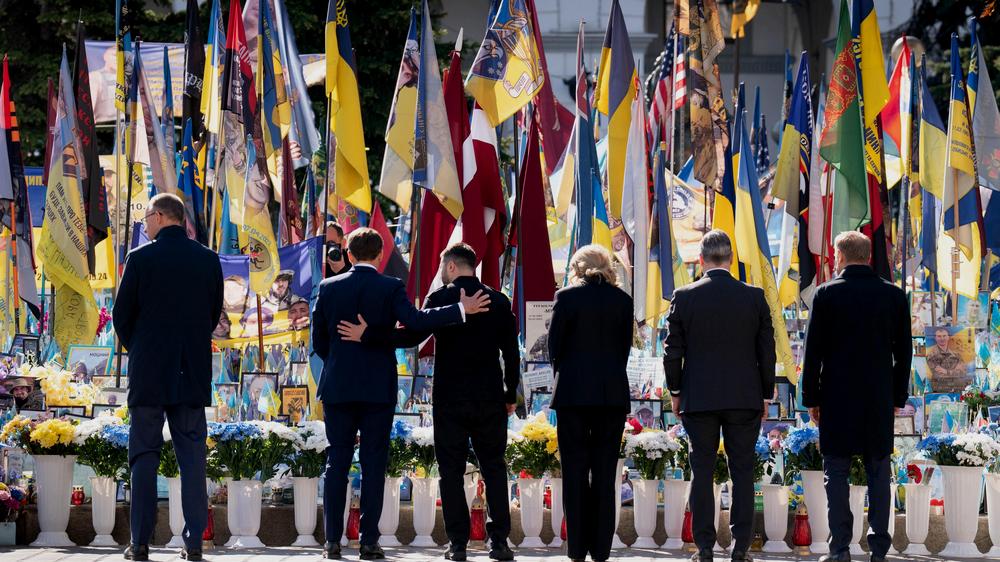 Unterstützung für die Ukraine: Der Mangel an harten Worte war im Umgang mit Russland nie das Problem.