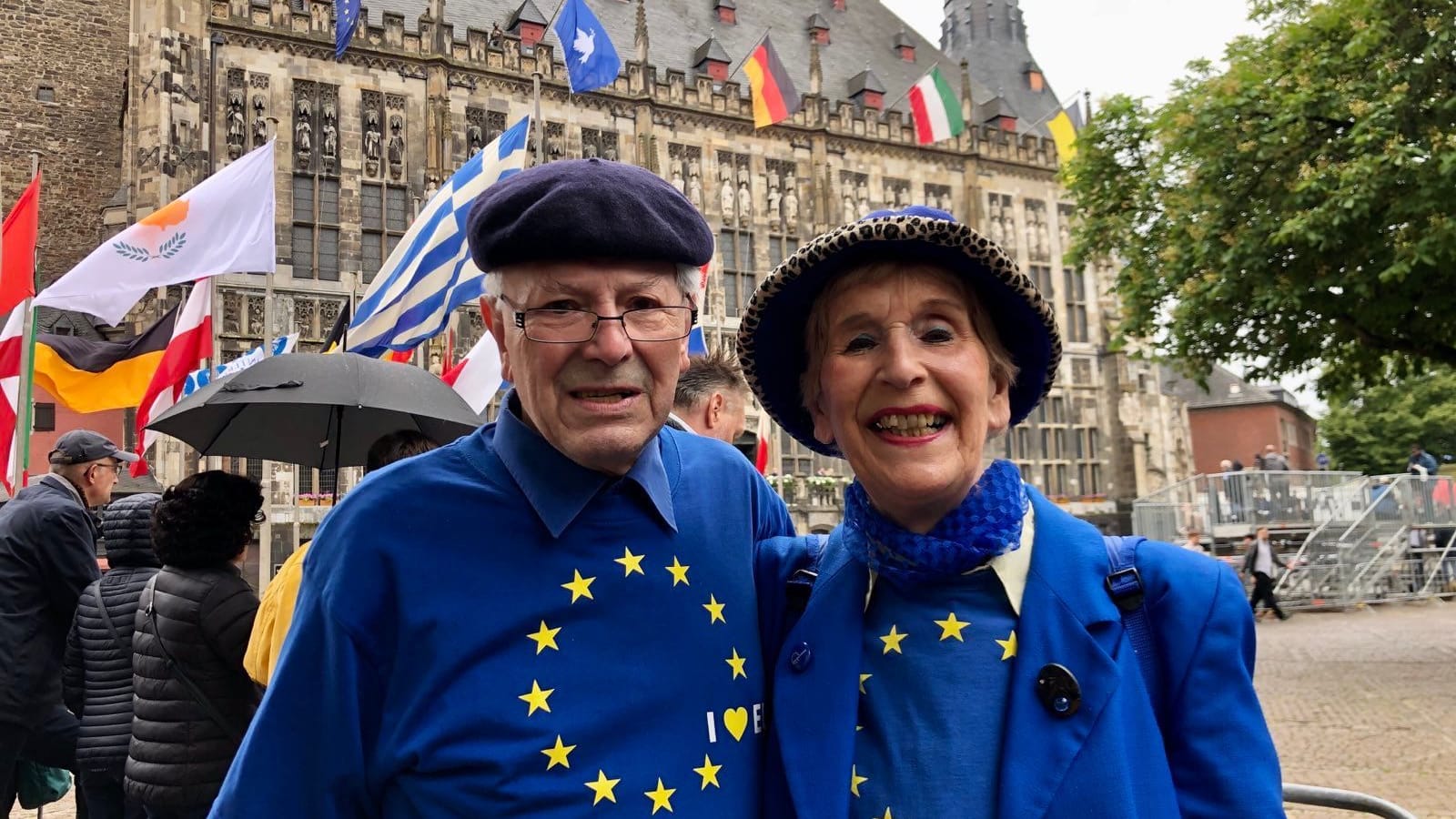 Christine und ihr Ehemann Heinrich Johann Kluck: Das Ehepaar feiert Europa am Tag der Karlspreis-Verleihung.