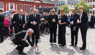 Messerattacke auf Marktplatz: Mannheim gedenkt vor einem Jahr getöteten Polizisten