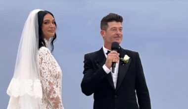 Robin Thicke heiratet seine April: Erster Blick auf ihr Traumkleid