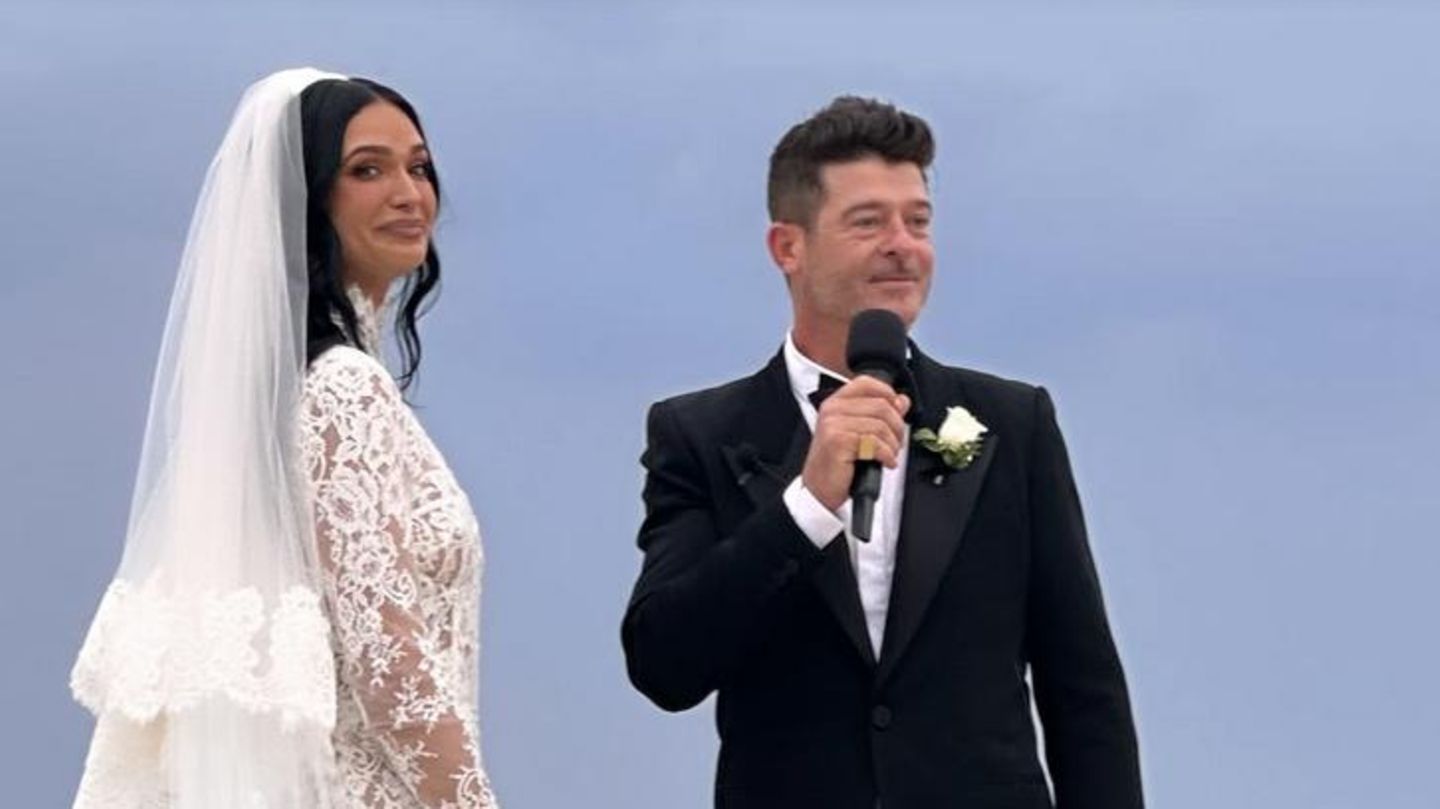 Robin Thicke heiratet seine April: Erster Blick auf ihr Traumkleid