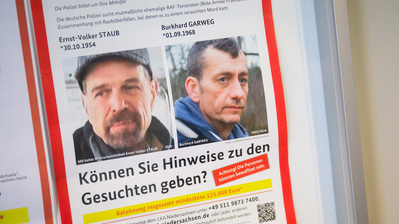 Polizei jagt RAF-Terroristen Garweg und Staub in Berlin – Razzia! | Regional