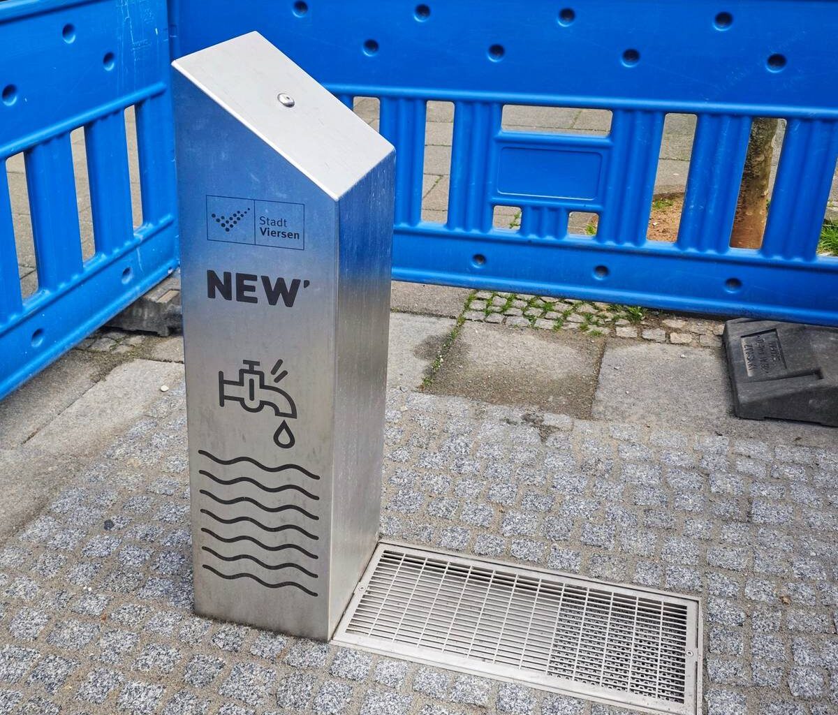 Bald gibts Erfrischung: Neuer Trinkwasserbrunnen in Viersen