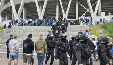 KSC und Fanhilfe kritisieren Polizeieinsatz beim Derbyspiel