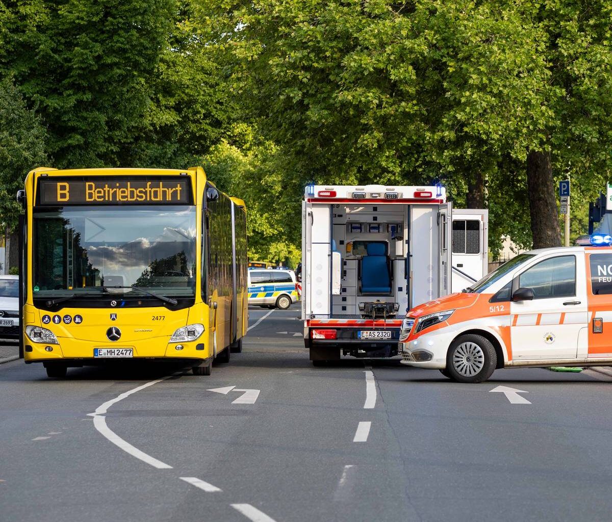Mann in Essen nach Unfall schwer verletzt