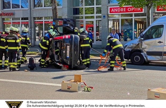 FW-M: Unfall mit mehreren Verletzten (Waldtrudering)