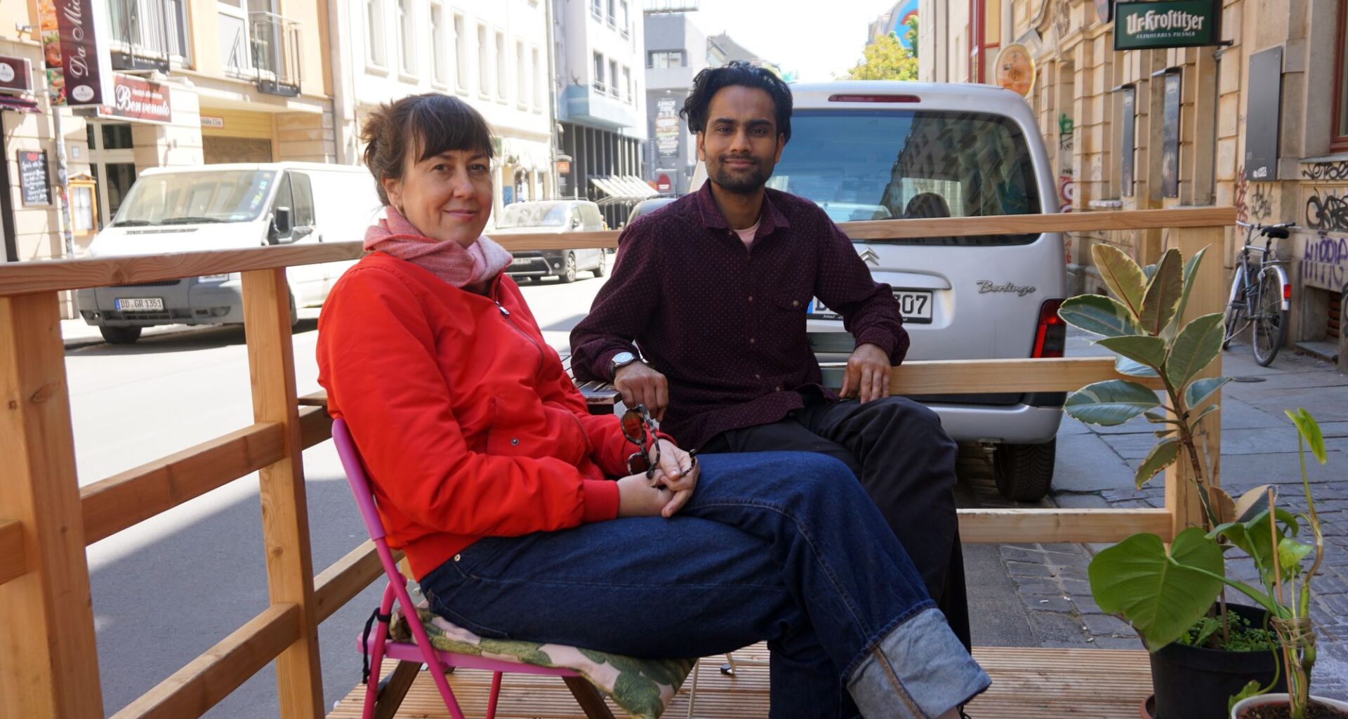 Starkes Team: Heike und Jasmel.