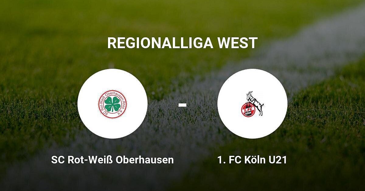 Spannender Kampf zwischen dem SC Rot-Weiß Oberhausen und dem 1. FC Köln U21