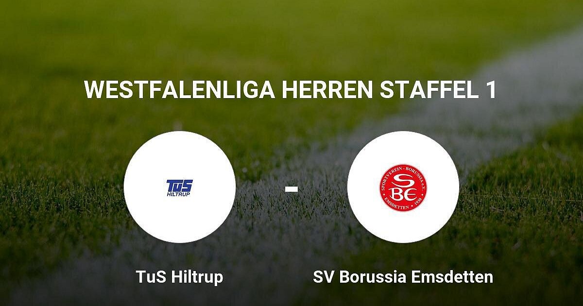 Der TuS Hiltrup gegen das Team die SV Borussia Emsdetten