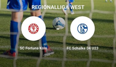 FC Schalke 04 U23 verliert gegen SC Fortuna Köln