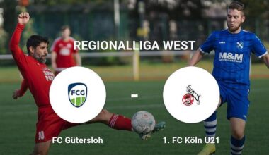 1. FC Köln U21 bietet FC Gütersloh Paroli